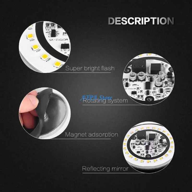 

U13C 24 LED Emergency Flash and Beacon Warning Light Ambers for Car Tractor