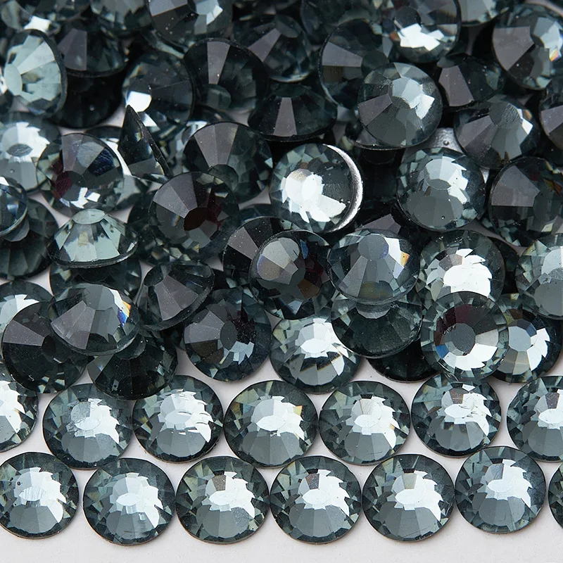 

Large size SS50 colored rhinestone glass flat bottom round nail art stickers diy mobile phone case accessories