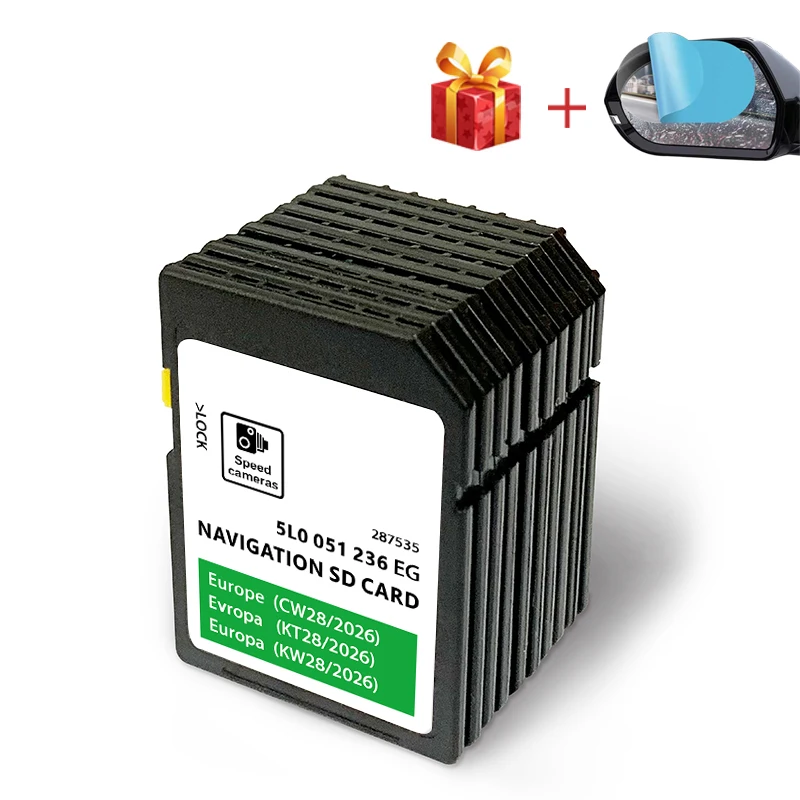 

Professional 2026 for Skoda Octavia Superb Fabia Rapid Yeti Kodiaq Discover Media GEN2 MIB2 EU Map Sat Nav SD GPS Map Card