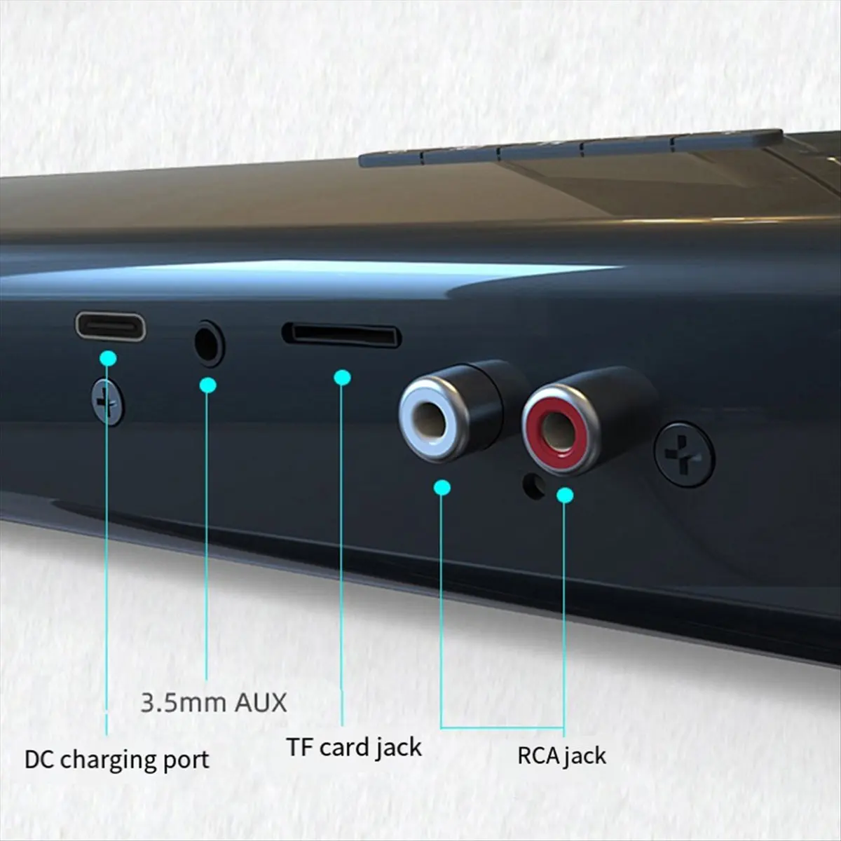 

Саундбар ABFN BS-28B: Bluetooth-колонка с объемным стереозвуком для домашнего кинотеатра, многофункциональная настольная беспроводная портативная акустика