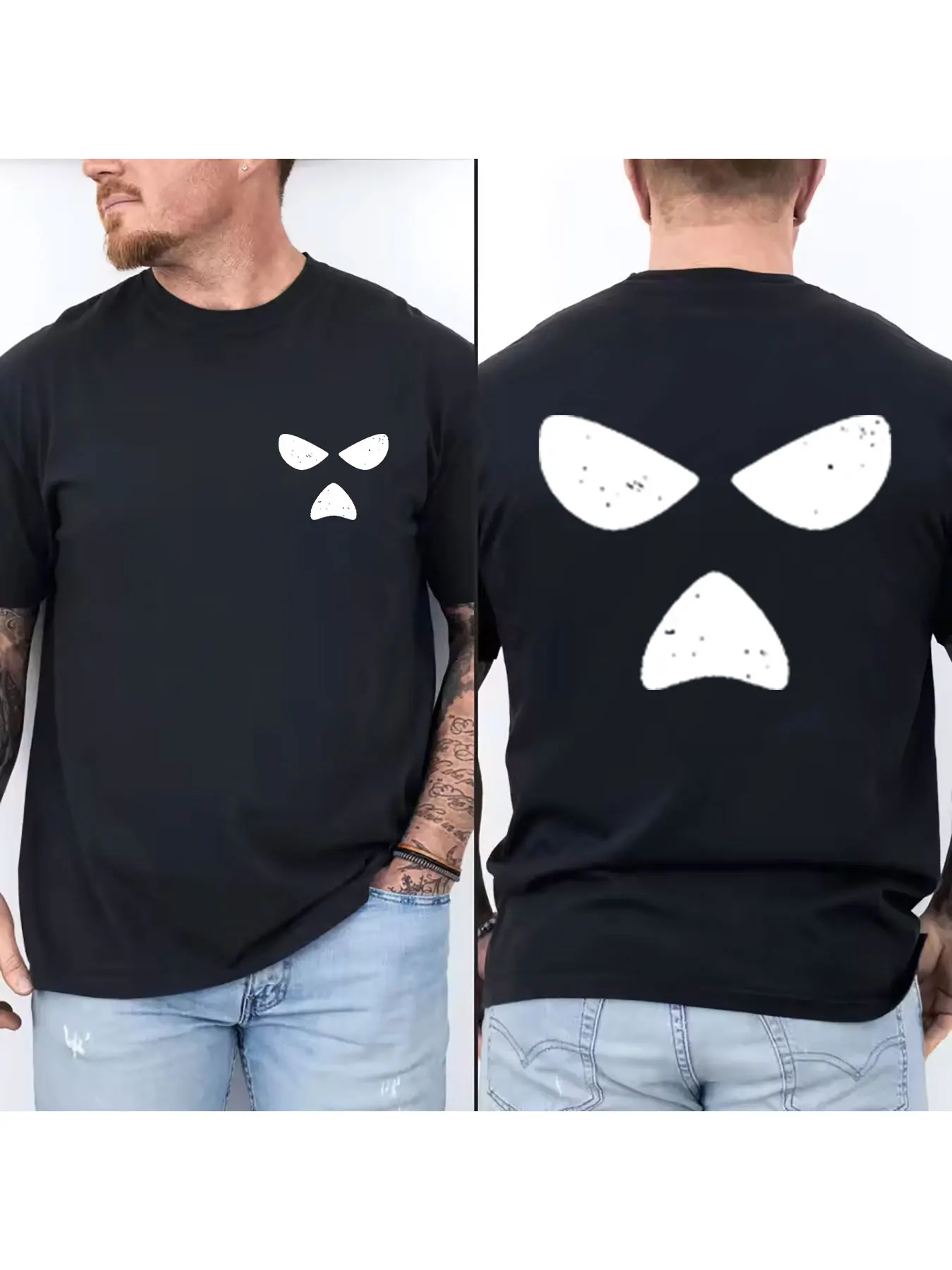 

Men's Cotton Crew Neck T-Shirt, Soft Breathable Casual Short Sleeve Top, Classic Solid Color Design, Comfortable Fit for Daily