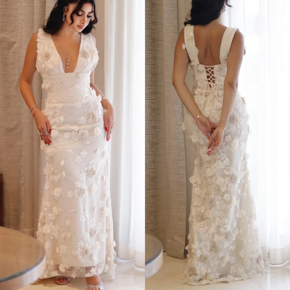 

Одинаковые платья Charmeuse со складками и аппликацией по индивидуальному заказу, прямые длинные платья с v-образным вырезом, изысканные знаменитости на заказ