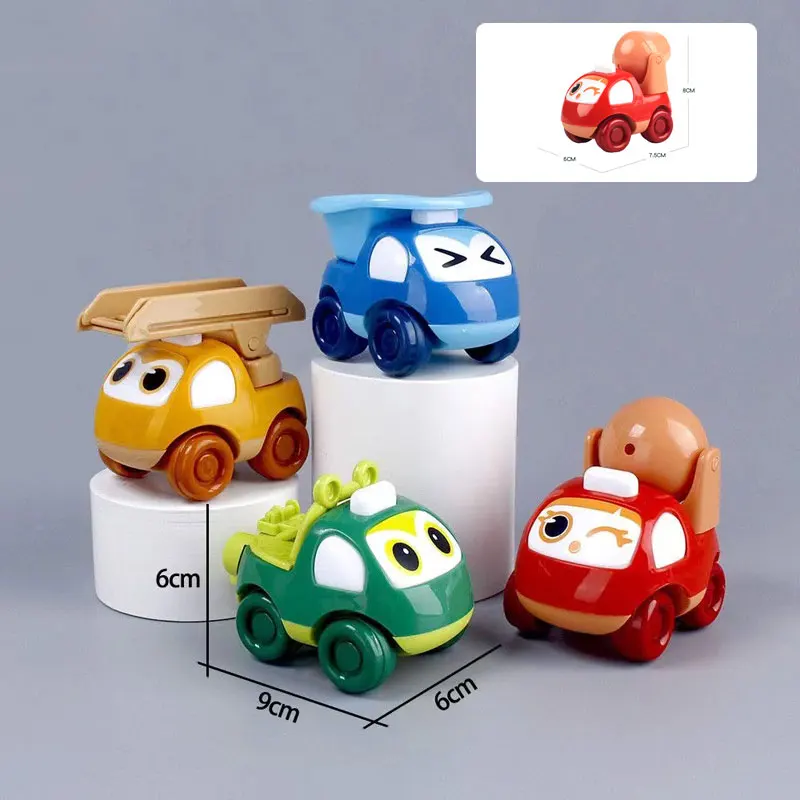 Cute Cartoon Engineering Car Toys for 0 3 6 Years Baby Kids Inertia Sliding Mixer Dump Truck Tractor Vehicle Boy Girl Gifts