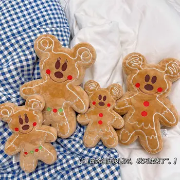 卡通薑餅人毛絨玩具,可愛米奇米妮餅乾毛絨玩具,填充餅乾娃娃吊墜,毛絨絨的房間裝飾,聖誕禮物 8 最佳銷售 米妮絨毛玩具 - №3