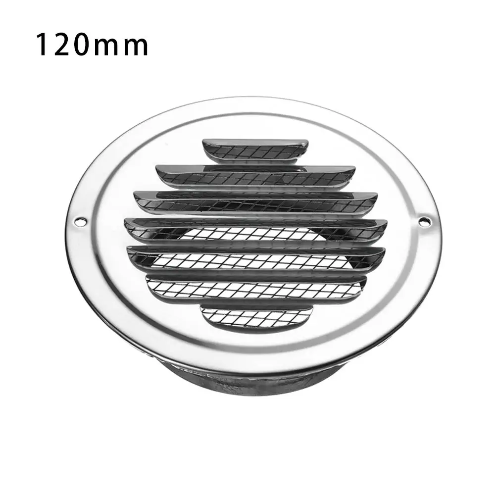 Stainless Steel Round Anti-bird And Rat Vents Cover Air Circulation Ducting Ventilation Grilles Exterior Wall Air Vent