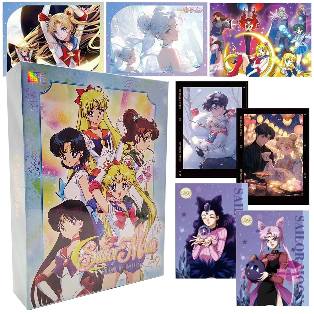 

Sailor Moon Collection Card Japanese Classic Fantasy Battle Anime Rare Fluorescent Card Toy Children's Christmas Exquisite Gifts