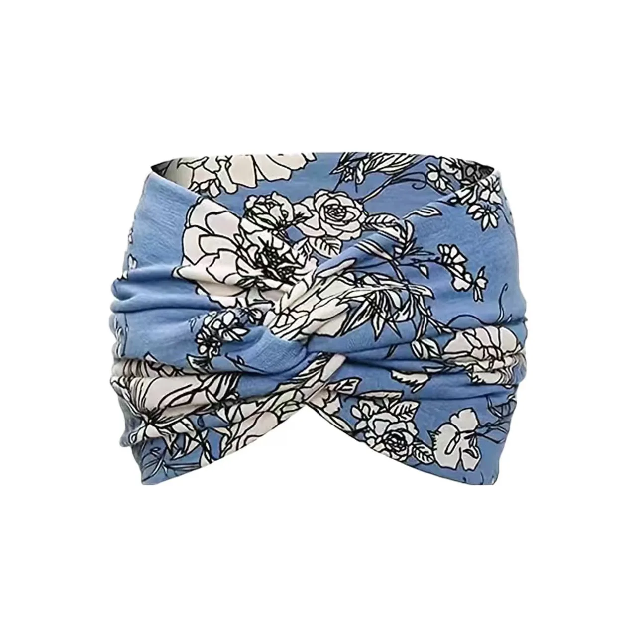 النساء الأزهار Headbands واسعة الشعر التفاف عمامة الأفريقية تويست عقال للنساء كبيرة الرياضة تجريب تمتد عدم الانزلاق العصابات الشعر الكبيرة