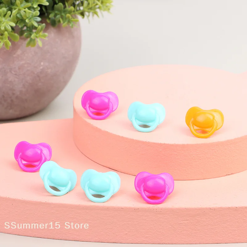 【R】20Pcs Miniature Doll Pacifier Expression Pacifier Toy Accessories Plastic Toys Playhouse Toys Children's Doll House
