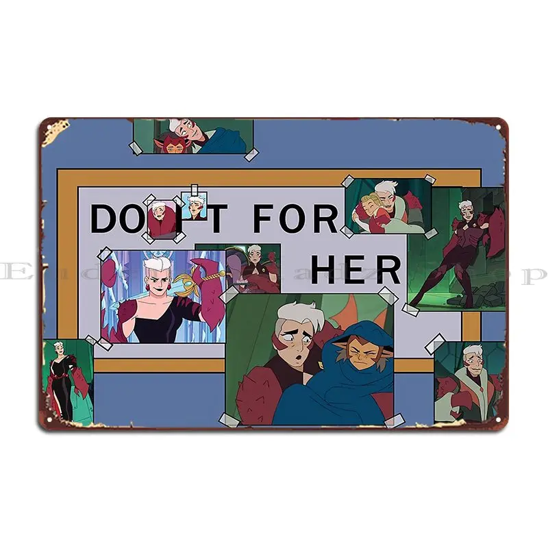 Do It For Her Scorpia Metal Sign Party Designing Wall Cave Poster Designing Tin Sign Poster