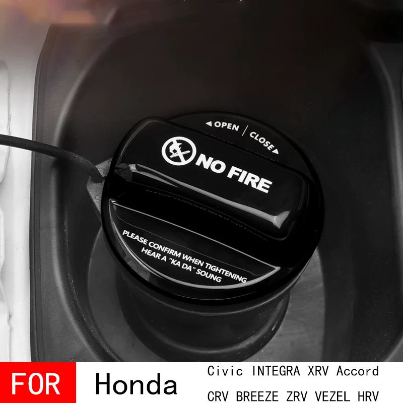 

FOR Honda Civic INTEGRA XRV Accord CRV Car Fuel Tank Warning Cover Fuel Tank Cap Modification Automotive Exterior Decoration