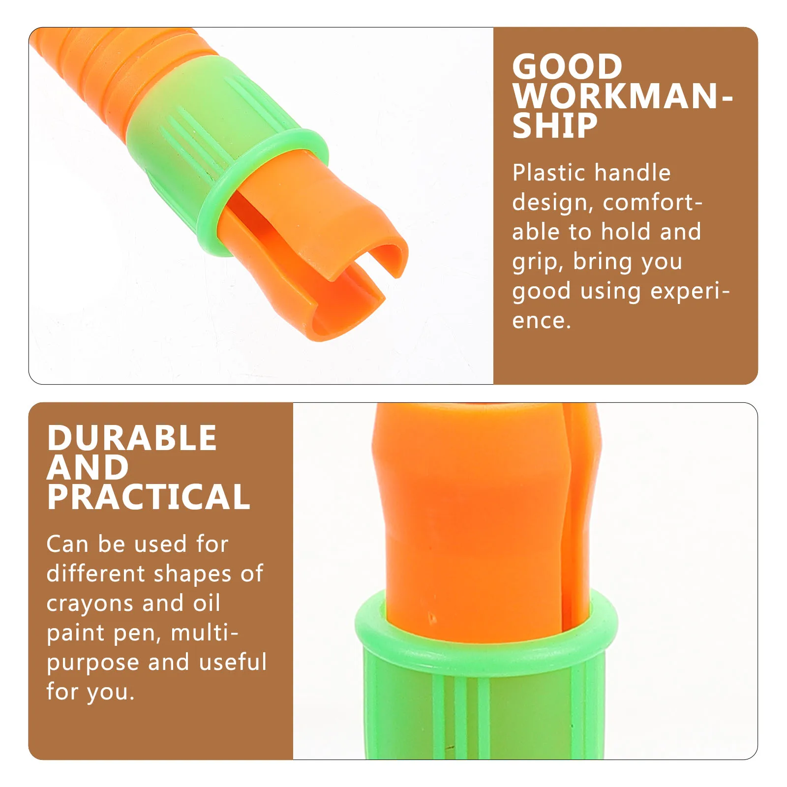 

20 Pcs Pencil Crayon Extender Plastic Cap Oil Pastel Extension Extenders for Colored Pencils School