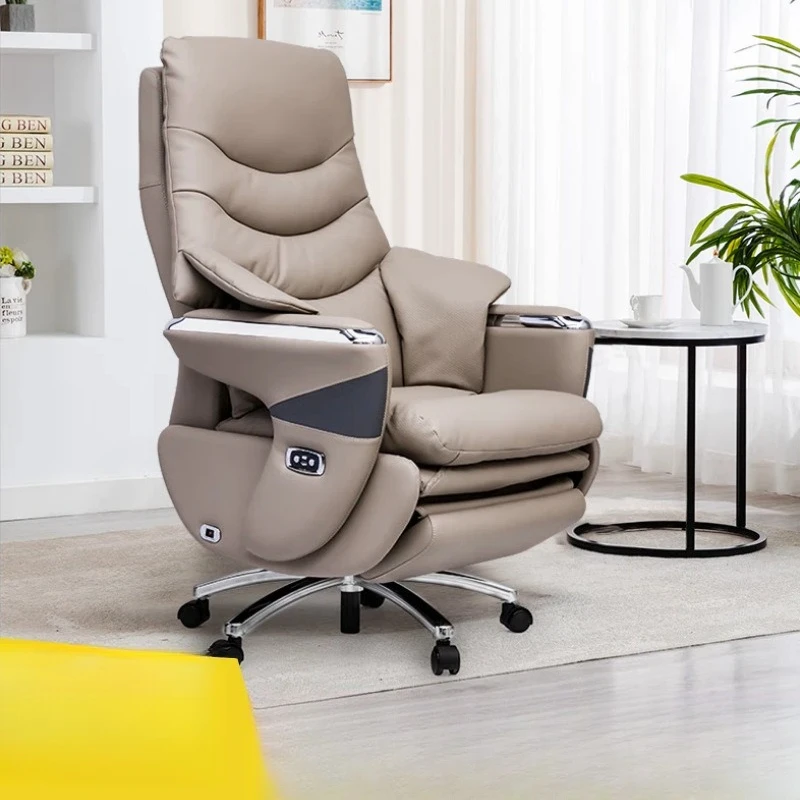 فاخر خفيف، تدليك، كرسي رئيس من جلد البقر مستلق، كهربائي، أعمال، مستقر وغير متعب، كرسي الرئيس