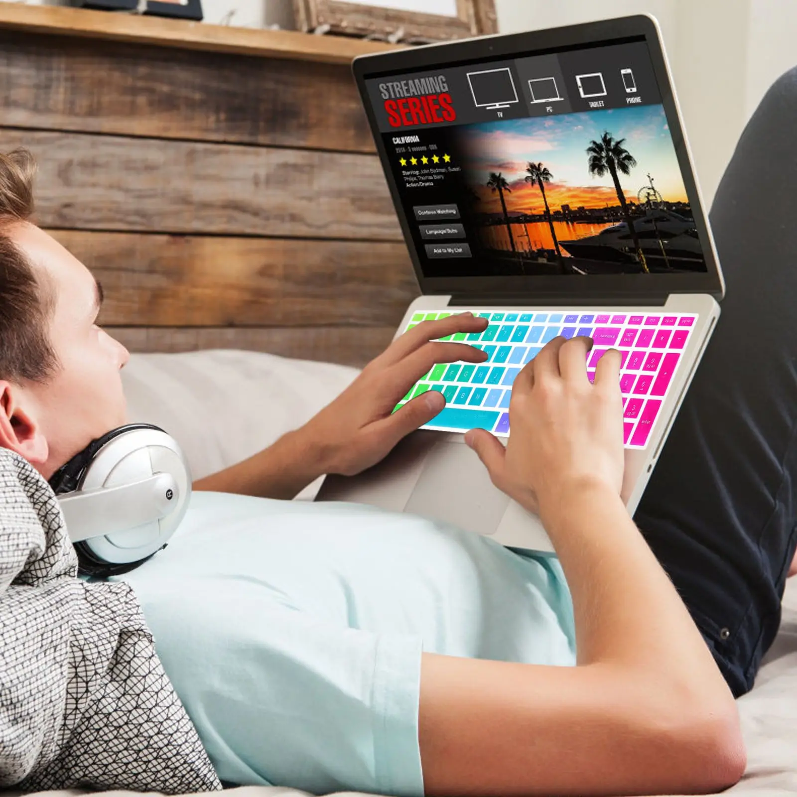 

Reusable Keyboard Skin for 15-Bf Food Grade Silicone Non Deformable Smooth Typing Laptop Protective Cover Skin