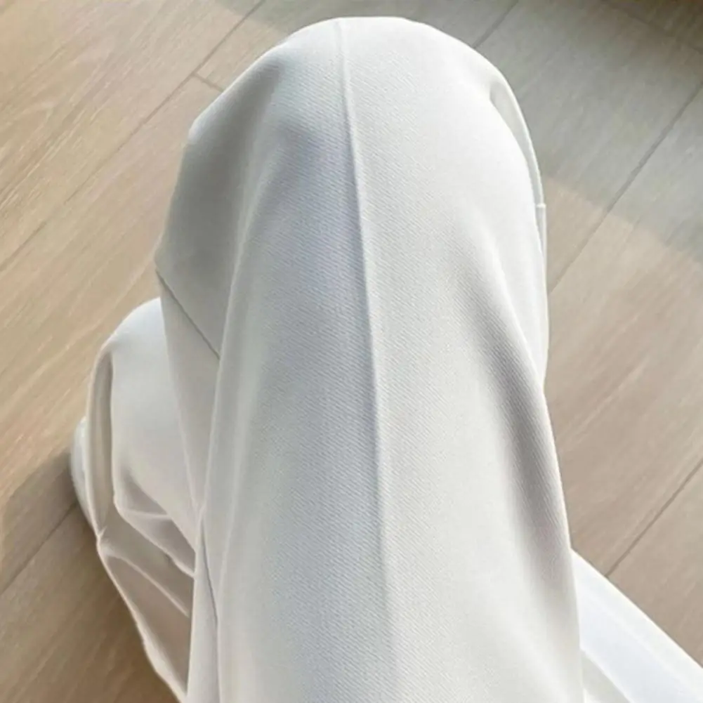 

2025 Костюмные брюки с высокой талией Универсальные костюмные брюки Элегантные широкие брюки с высокой талией для женщин Однотонный цвет для рабочей одежды