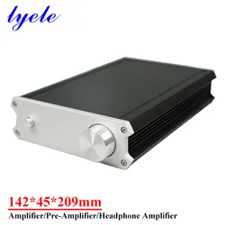 142*45*209mm All-aluminum Power Amplifier Chassis Pre-amp Headphone Amplifier Chassis Shell Diy Audio Amplifier Case