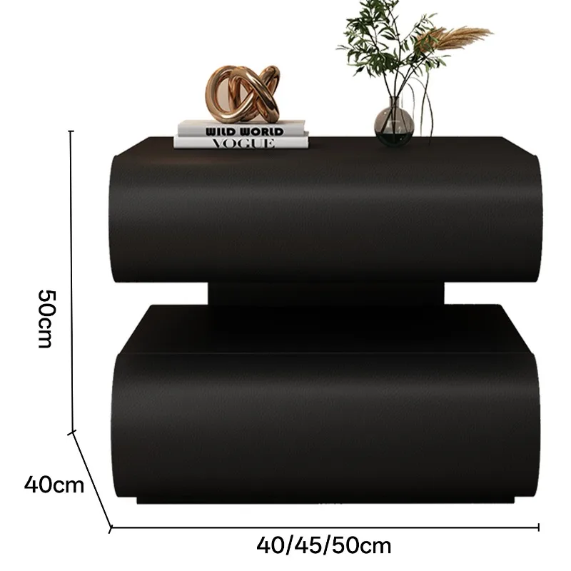 이탈리아 미니멀리스트 원목 침대 옆 테이블 가정용 침실 소형 고급스러운 창의적 디자인 플로팅 수납장