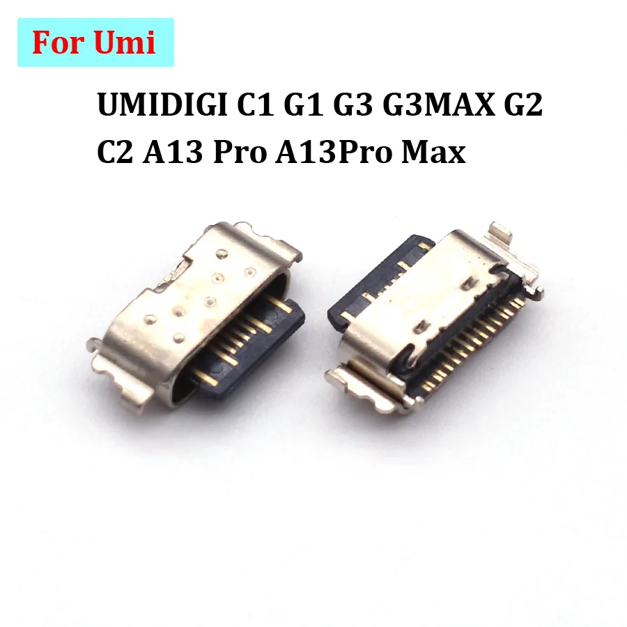 Umi UMIDIGI C1 G1 G3 G3MAX G2 C2 A13 프로 A13 프로 맥스용 충전 도크 포트, C타입 플러그, USB 충전기 커넥터 접점, 2-10 개