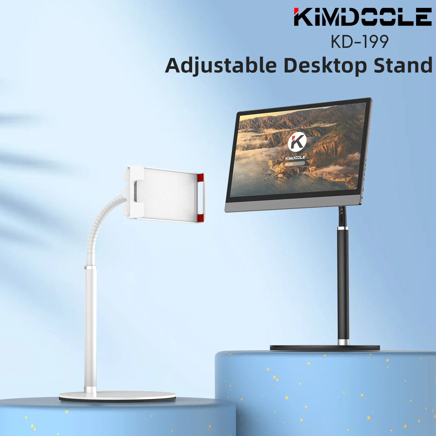 Adjustable Metal Mobile Phone Stand For iPad iPhone 17 16 15 Magnetic Tablet Holder For Tablet Portable Monitor For 11.6‘-’13.3‘