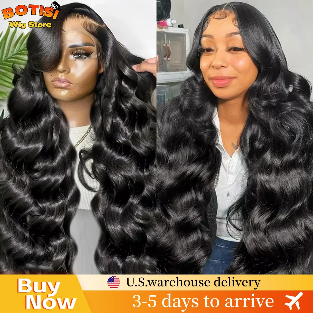 ボティシ-40インチ-ボディウェーブ-13x6-hdレースフロントウィッグ-13x4-hdレースフロントウィッグ-ルーズボディウェーブ-ブラックウィッグ-人毛-ブラジル人毛