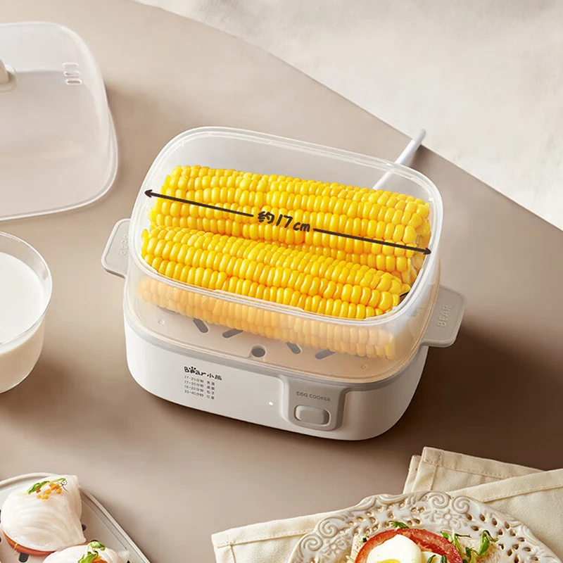 

270W Double layer Egg Cooker Timing Egg Boiler Steamer Breakfast Machine Egg Custard Steaming Cooker Food Warmer 220V