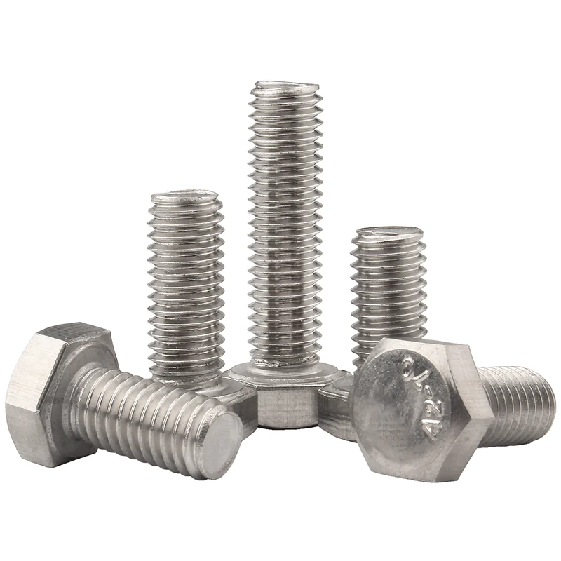 

DIN933 A2 304 stainless steel Outer Hex Bolt M3 M4 M5 M6 M8 M10 M12 External Outside Hex Hexagon Head Cap Screw Bolt