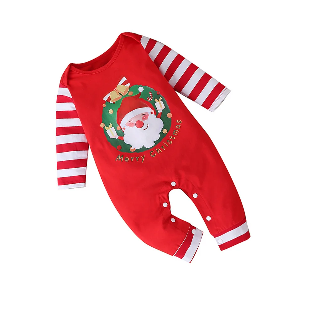 

1Pcs Christmas Romper Jumpsuit Long Sleeve Toddler Xmas Clothes Soft Cotton Comfortable Xmas Costume