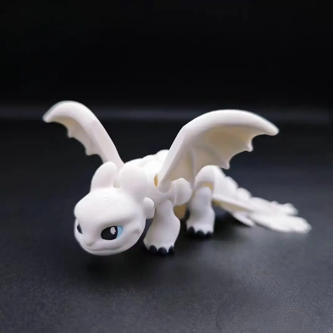 バンダイアニメヒックとドラゴンアクションフィギュア 3D プリント幼児トゥドールズナイトフューリージョイントモバイルモデル子供のおもちゃギフト