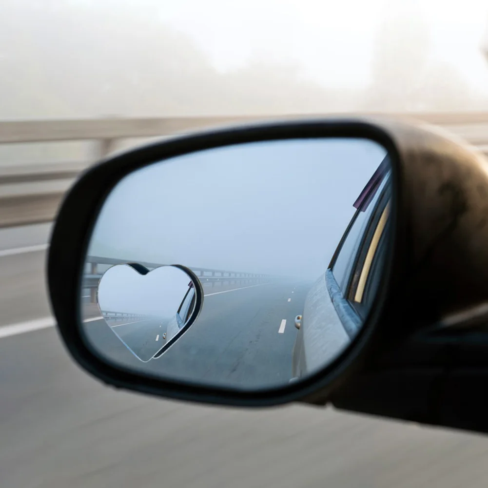 مرايا النقطة العمياء على شكل قلب للسيارات مرآة الرؤية الجانبية بدون إطار مرآة جانبية للسيارة ملحقات السيارة القابلة للتعديل لسيارات الدفع الرباعي #1