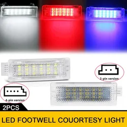 4pins Car Interior Footwell Courtesy LED Lights For BMW E61 Touring E60 E61 M5 F10 F11 E90 Sedan E92 Coupe F01 F02 F03 F04 G11