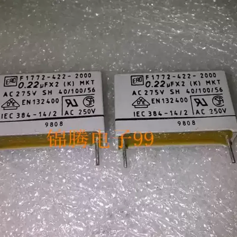 10-100pcs imported VISHAY ERO F1772 0.22UF 275V 224 film capacitor pin distance 23MM
