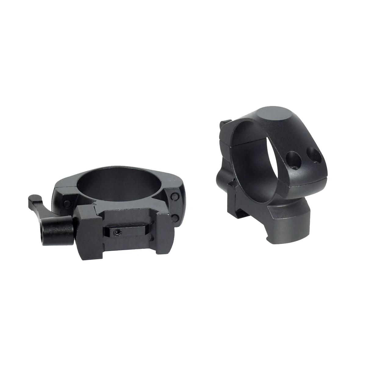 Tactical 25.4mm 30mm Steel Scope Rings Mount  With Quick Release 20mm Rifle Rail Ring For Low Medium High Profile 2pcs