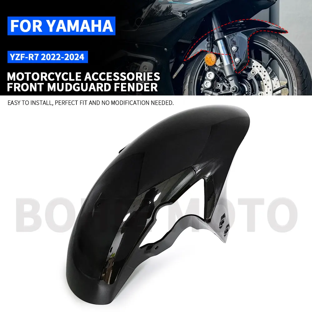 

For Yamaha YZF-R7 2022-2024 Motorcycle Front Mudguard Fit on Yamaha R7 2022 2023 2024 Motorcycle Front Fender Plastic DIY