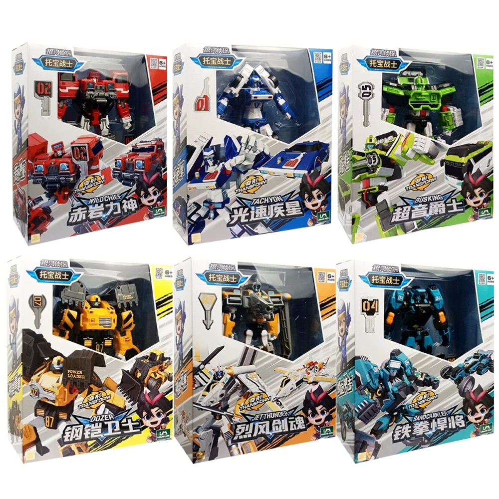 Nuovo Tobot Deformazione Auto Action Figure WILDCHIEF TACHYON JETTHUNDER Trasformare Combinato Mecha Robot Brothers Tobot L Veicolo Giocattolo