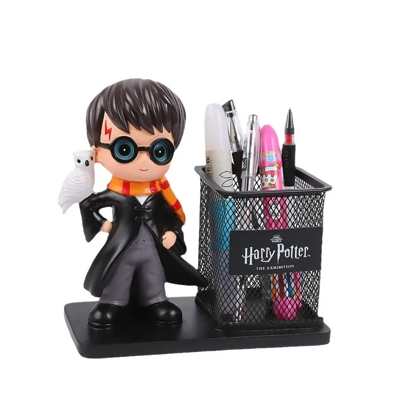 Toy Figures Academy of Magic Pen Holder Kawaii Anime Character Peripherals Hermione Figurines Student School Stationery Gifts