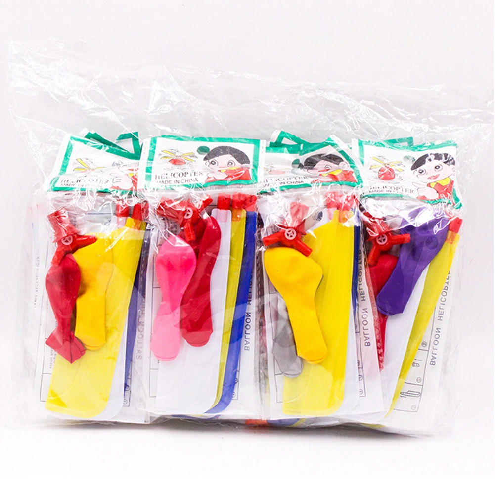 6/12PCS kinder Outdoor Ballon Rotierenden Hubschrauber Launcher Set Ballon Eltern Kind Interaktive kinder Puzzle Spielzeug – Detail 7