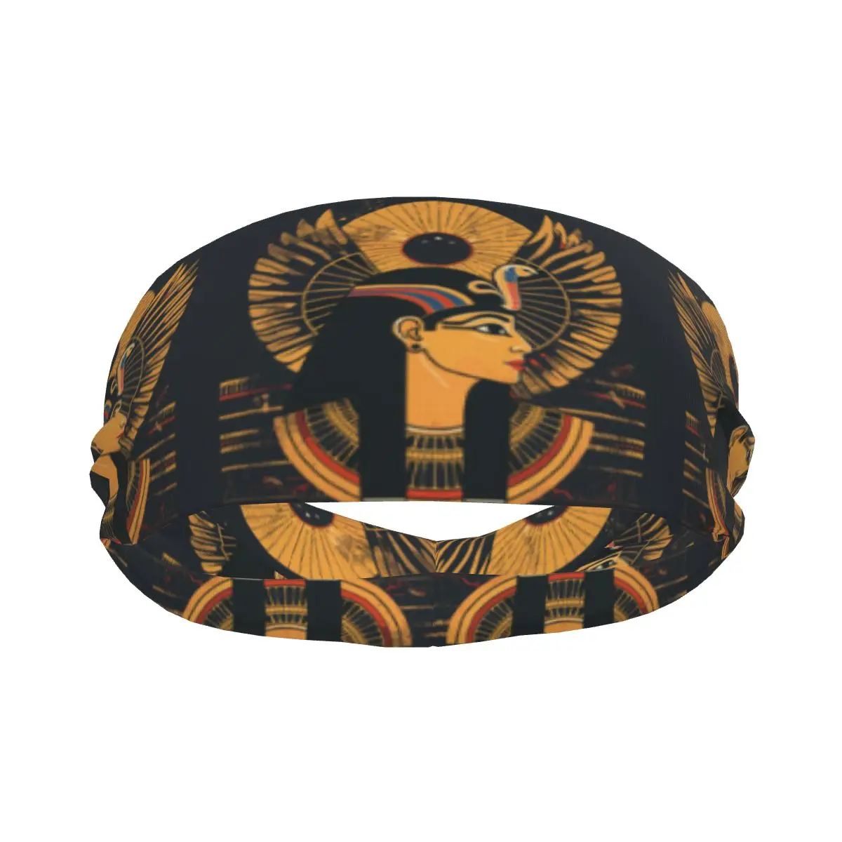

Headband Tribal Egyptian Queen Headwrap Hairband for Tennis Gym Fitness Headwear Hair Accessories