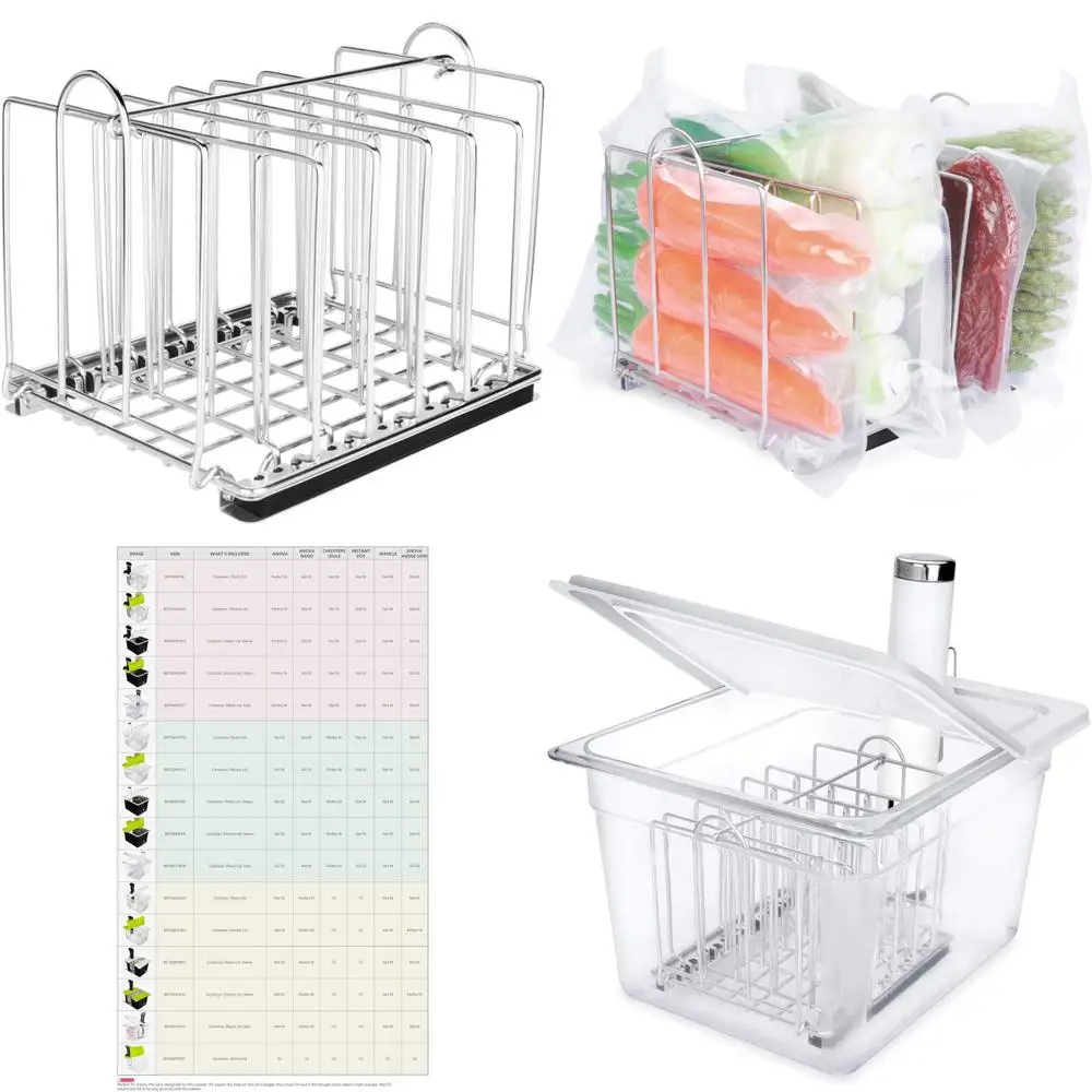 

Контейнер для су-вид объемом 12 кварт с откидной крышкой и решеткой для точного приготовления