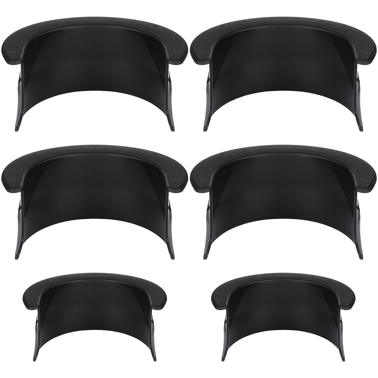 

6pcs Pool Table Accessories Durable Plastic Black Pocket Liners Easy Install Eco Friendly Billiard