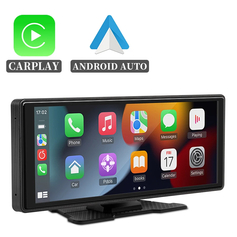 Hippcron 10,26'' Auto Radio Bildschirm Multimedia Video Player Drahtlose Carplay Android Auto Mirrorlink BT AUX TF USB Universal
