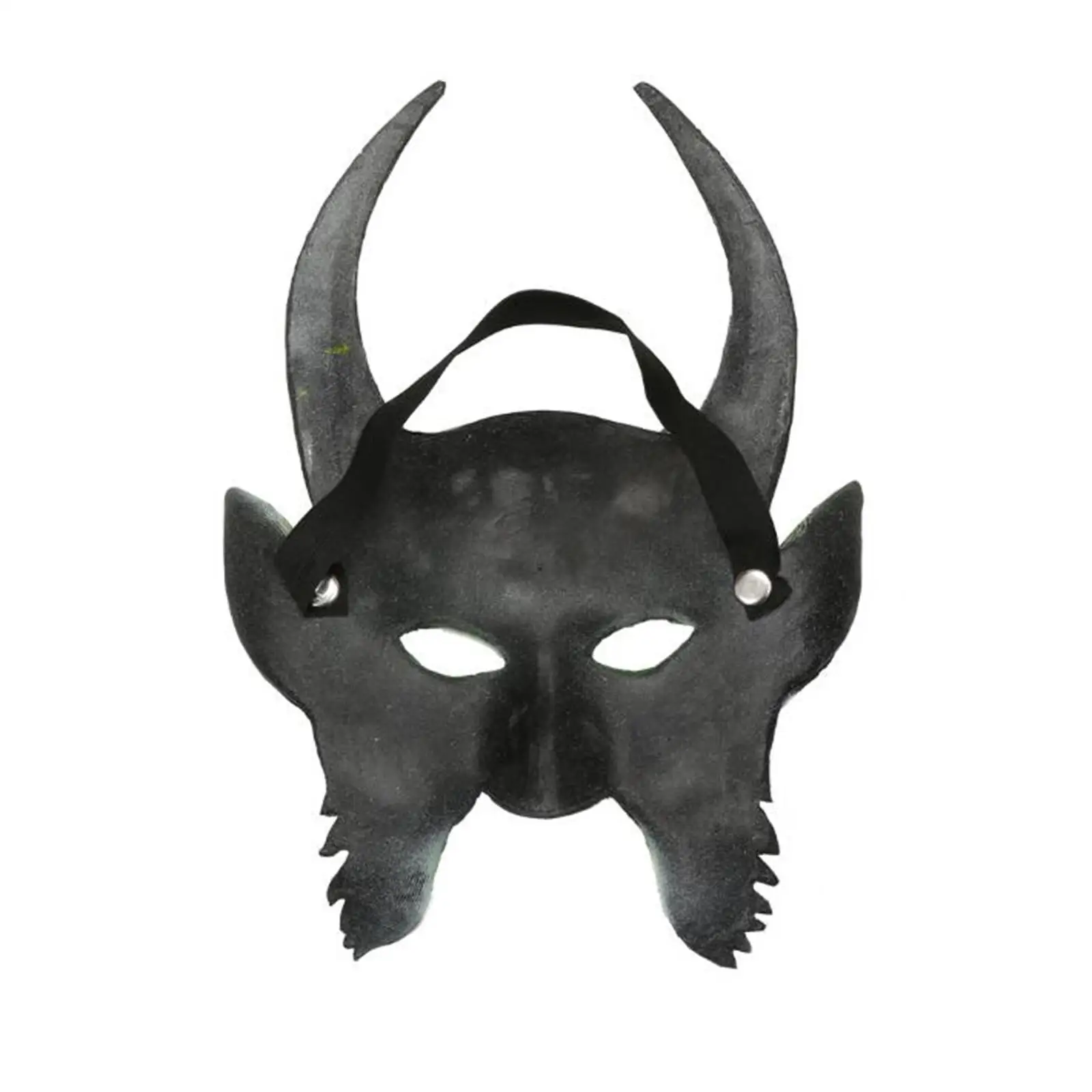 Realistic Devil Face Mask for Halloween Party Cosplay Costume Headgear PU Foam Mask for Bar Dance Performance