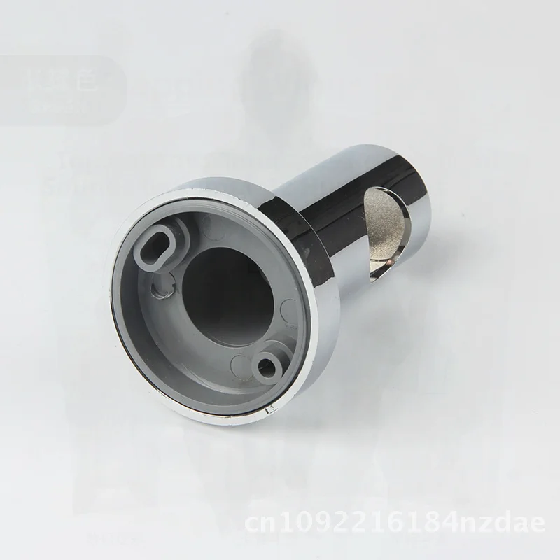 abs22mm-シャワーロッドブラケット-モダンミニマリストバスルーム丸パイプリンクフィッティング-シルバー-ブラック-リフティングスライドスリーブノズルホルダー