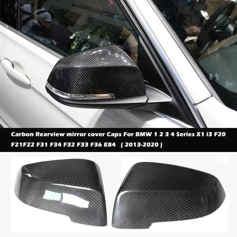 

Car Door Carbon Rearview mirror cover Caps For BMW 1 2 3 4 Series X1 F20 F21 F22 F23 F87(M2) F30 F31 F34 F32 F33 F36 E84(LCI)