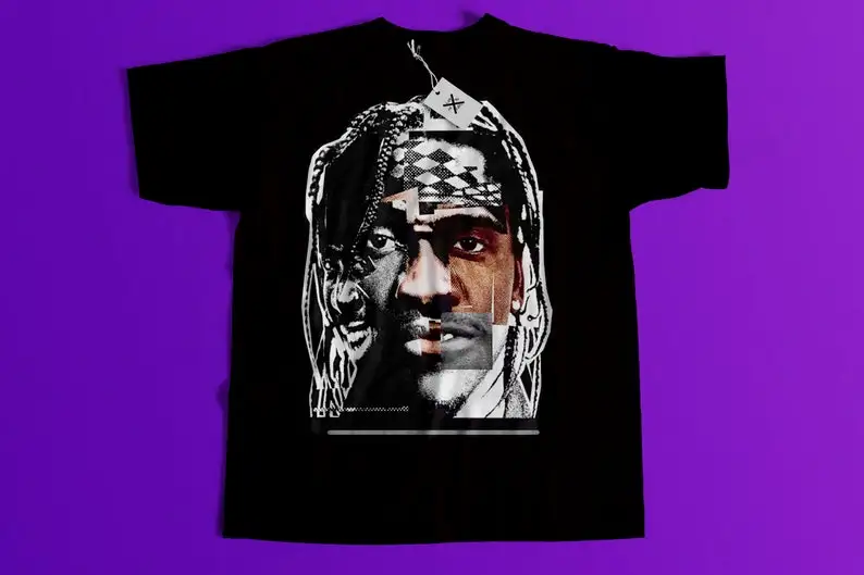 

Pusha T It’s almost dry inspired Tour Merch Fashion Top tee T Shirt Short Sleeve Cotton Men's Crew Neck Printed Tee