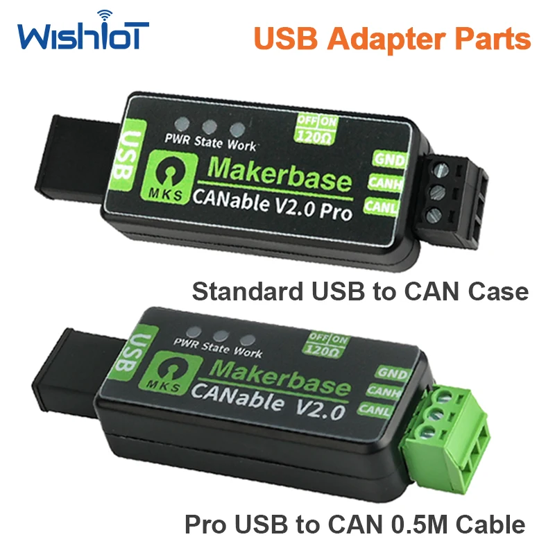 MKS CANable V2.0 S MKS CANable V2.0 Pro S CZN Analyzer USB to CAN Adapter Interface Module Board with Protective Case
