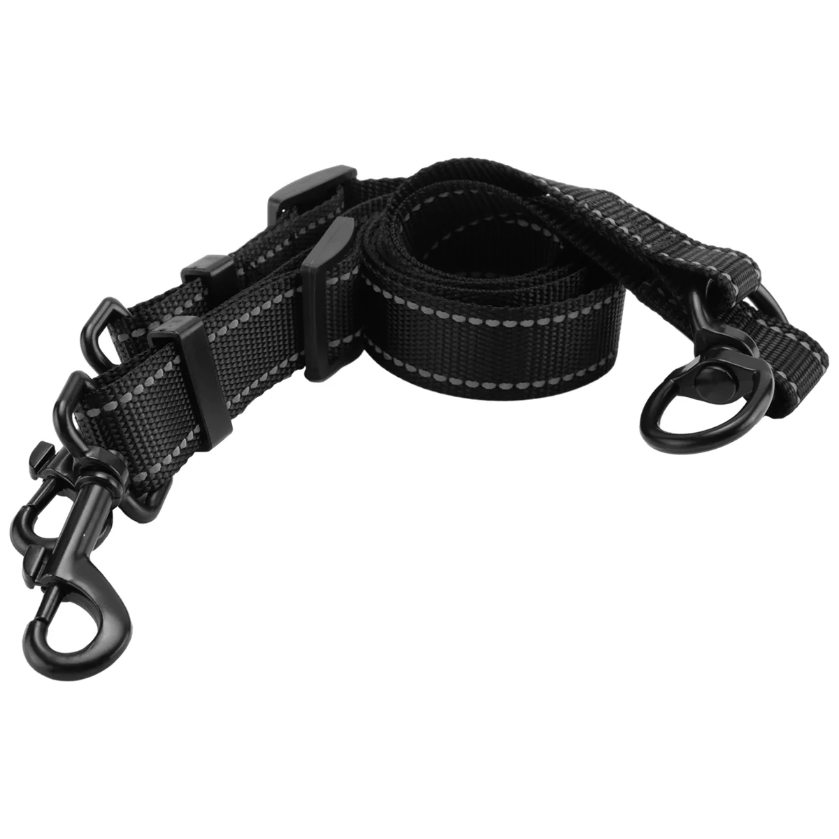 Double Leash Coupler for Large Dogs Adjustable Heavy Duty Nylon Splitter for Two Big Dogs GSY