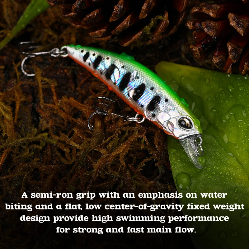 TSURINOYA 60S Sinking Minnow Fishing Lure DW67 60mm 6.1g Artificial Hard Bait Pike Bass Trout Jerkbait River Wobbler Crankbait