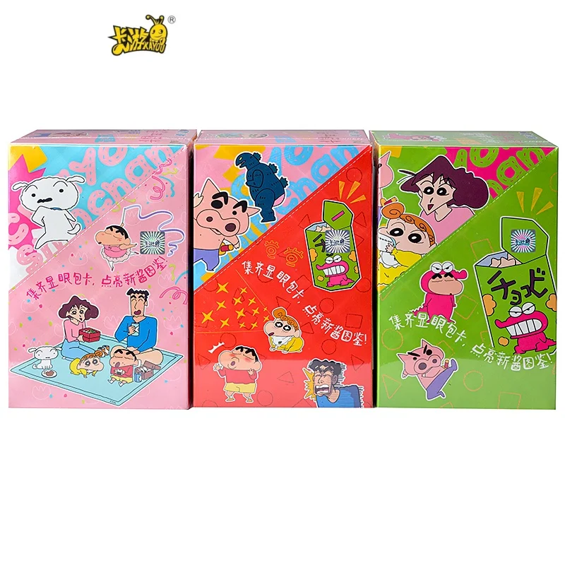 

KAYOU Crayon Shin chan Card Sunflower Nohara Misae Collection Card Cartoon Anime Peripheral Classical Fun Trading Card Toys Gif