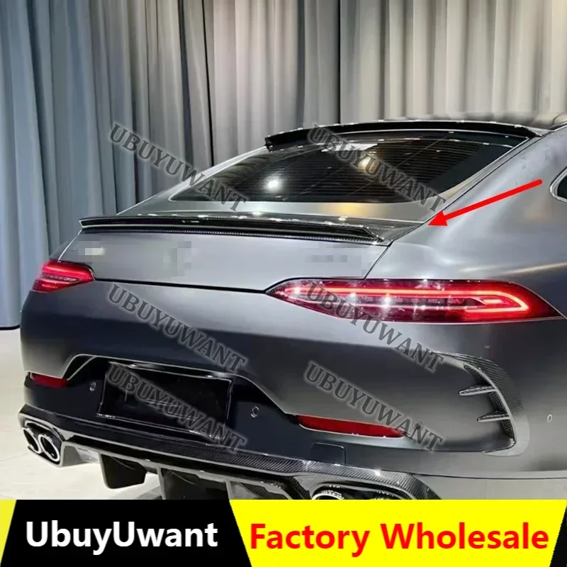 For Mercedes Benz GT43 GT50 GT53（Only For 4 Doors）High Quality Real Carbon Fiber Rear Wing Trunk Lip Spoiler 2019 2020-2025