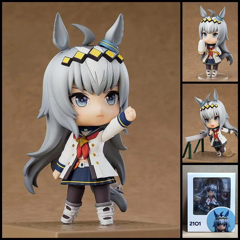 

Коллекционная фигурка Uma Musume Pretty Derby Oguri Cap Q-версии в коробке, аниме-фигурка со сменными лицами, модель-украшение, милый и забавный подарок на день рождения
