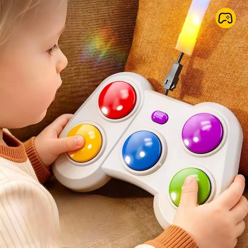 New Electronic Music Rhythm Toys Dynamic Melody Games Children's Early Education Montessori Light Strips Music Dissipation view 5